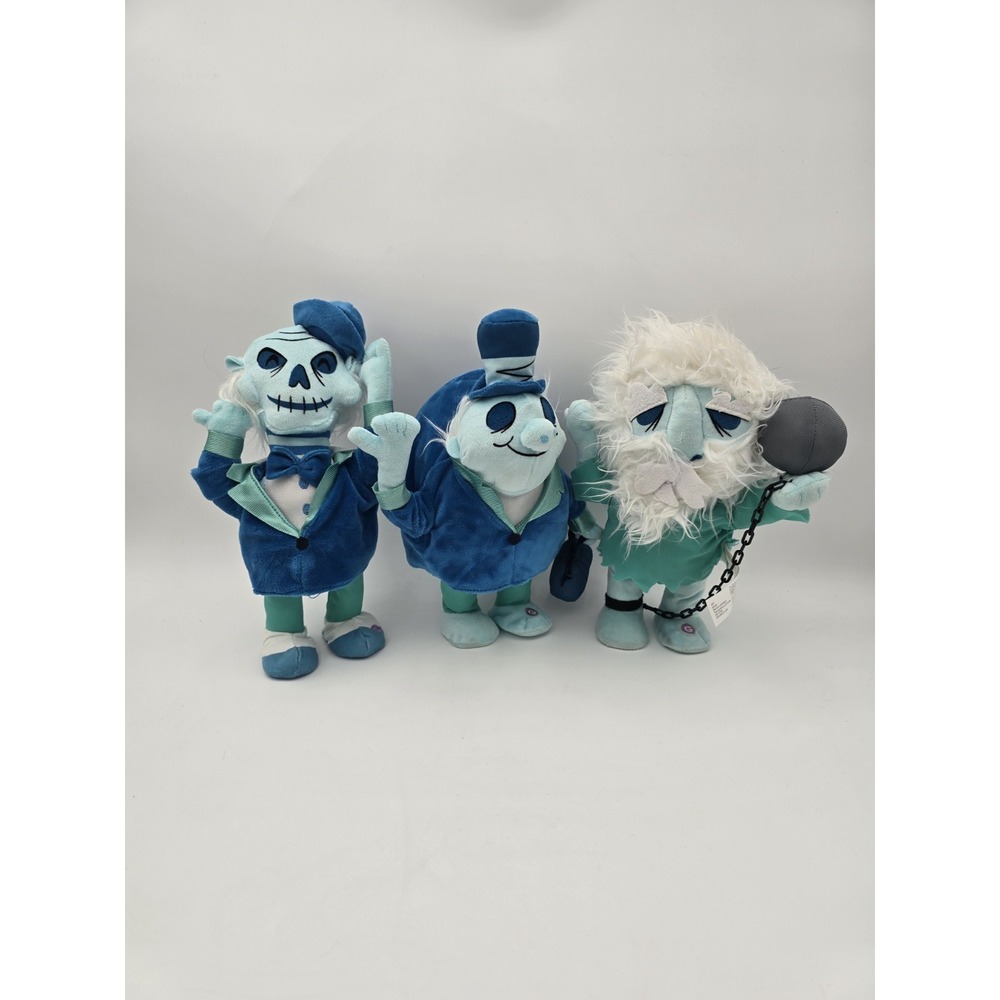 Disney Haunted Mansion Hitchhiking Ghosts Gemmy Waddler Animated Plush Lot of 3